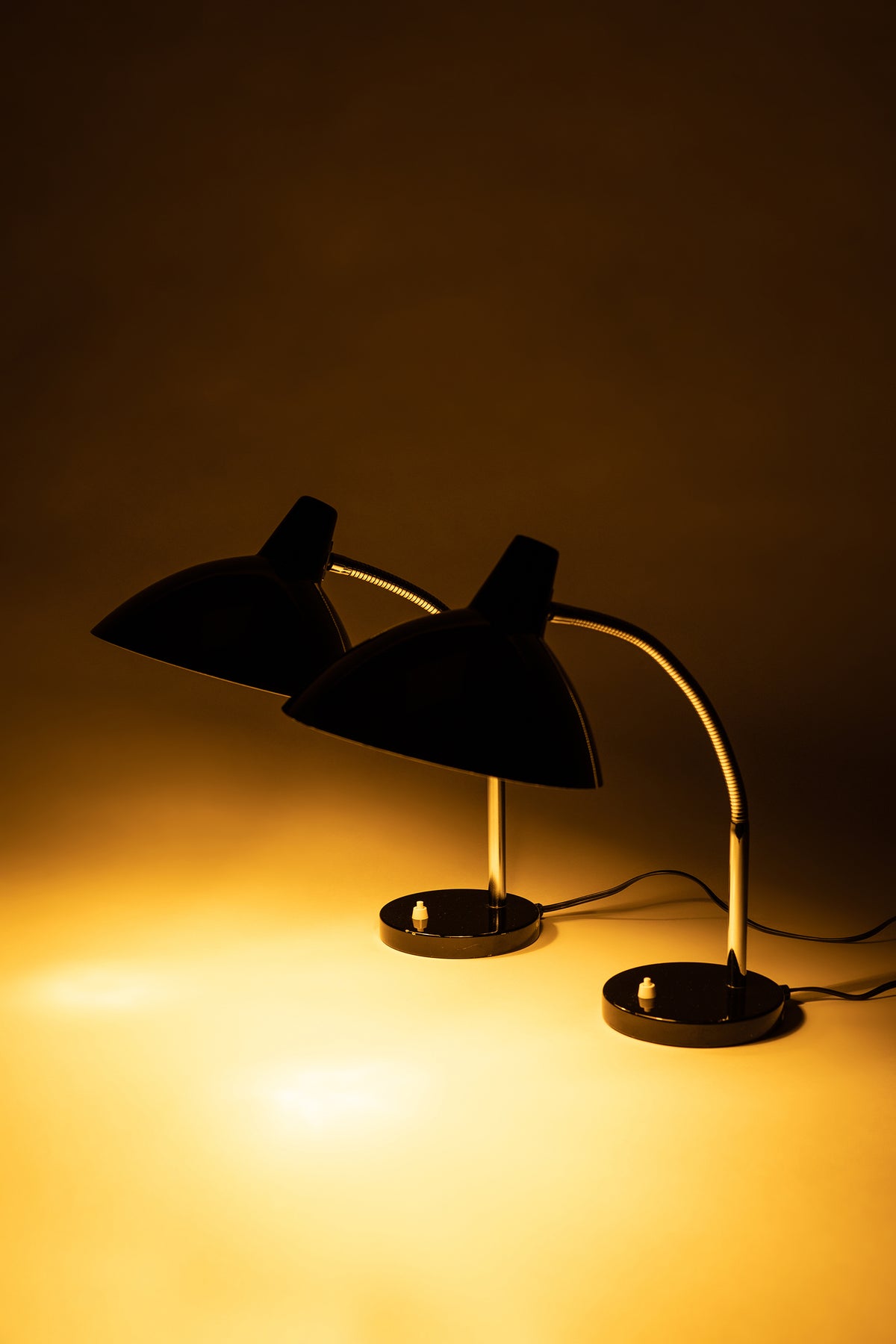 Paar Tischlampen, Amba Basel, 60er