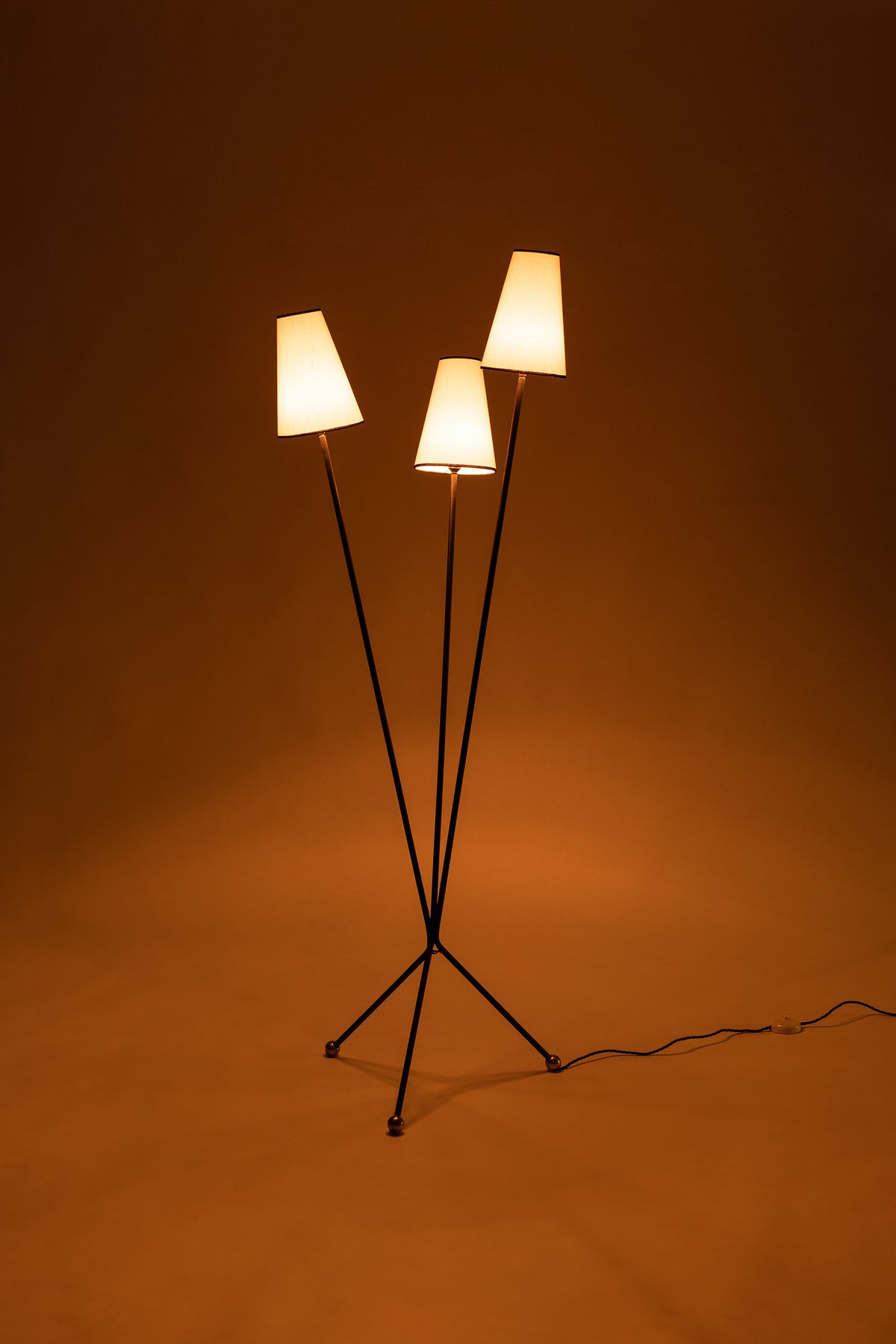 High End Stehlampe, Frankreich, 50er