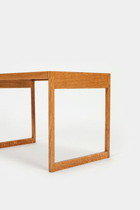 Swiss oak side table 60s