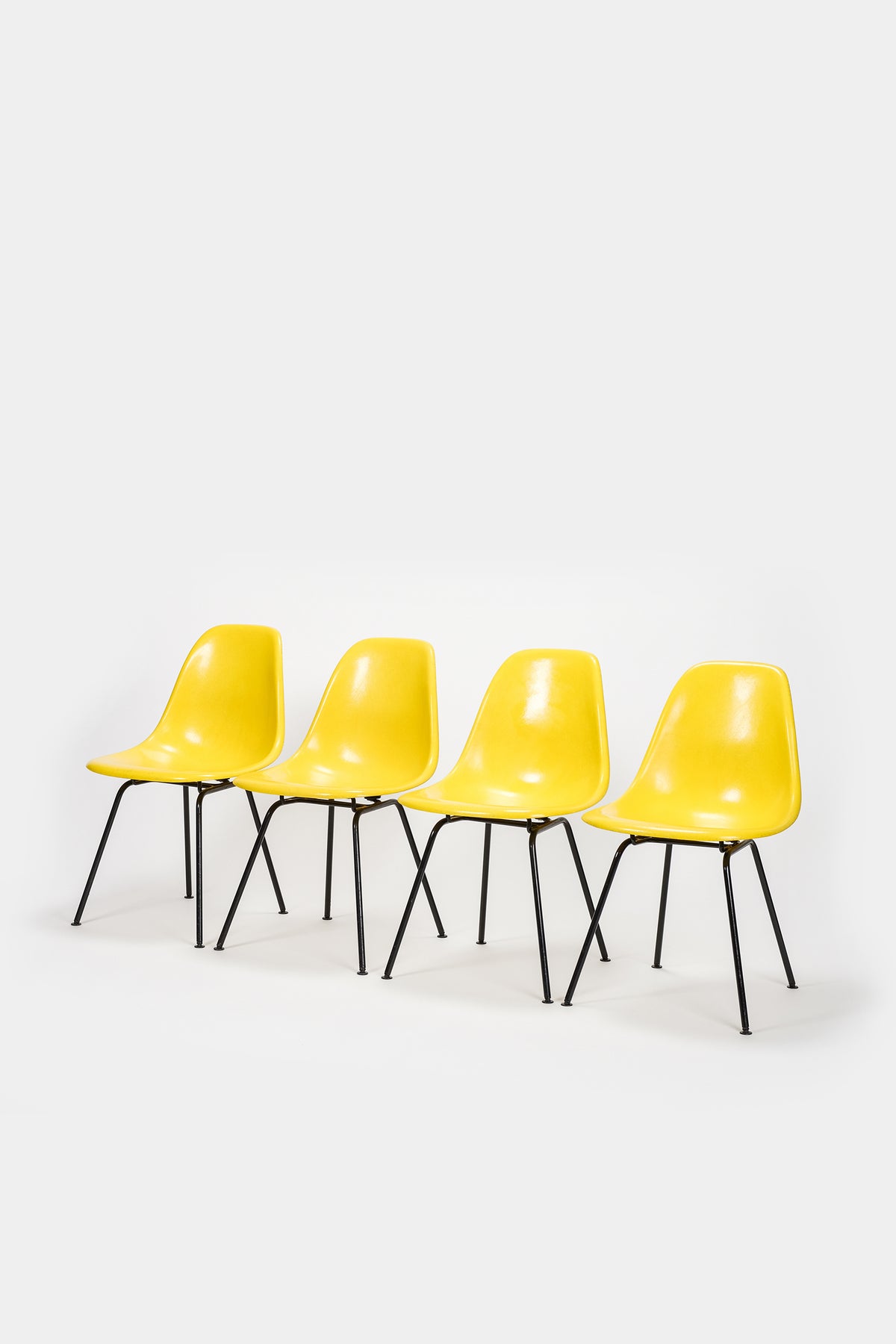4 Charles & Ray Eames Side Chairs, Hermann Miller, 60er