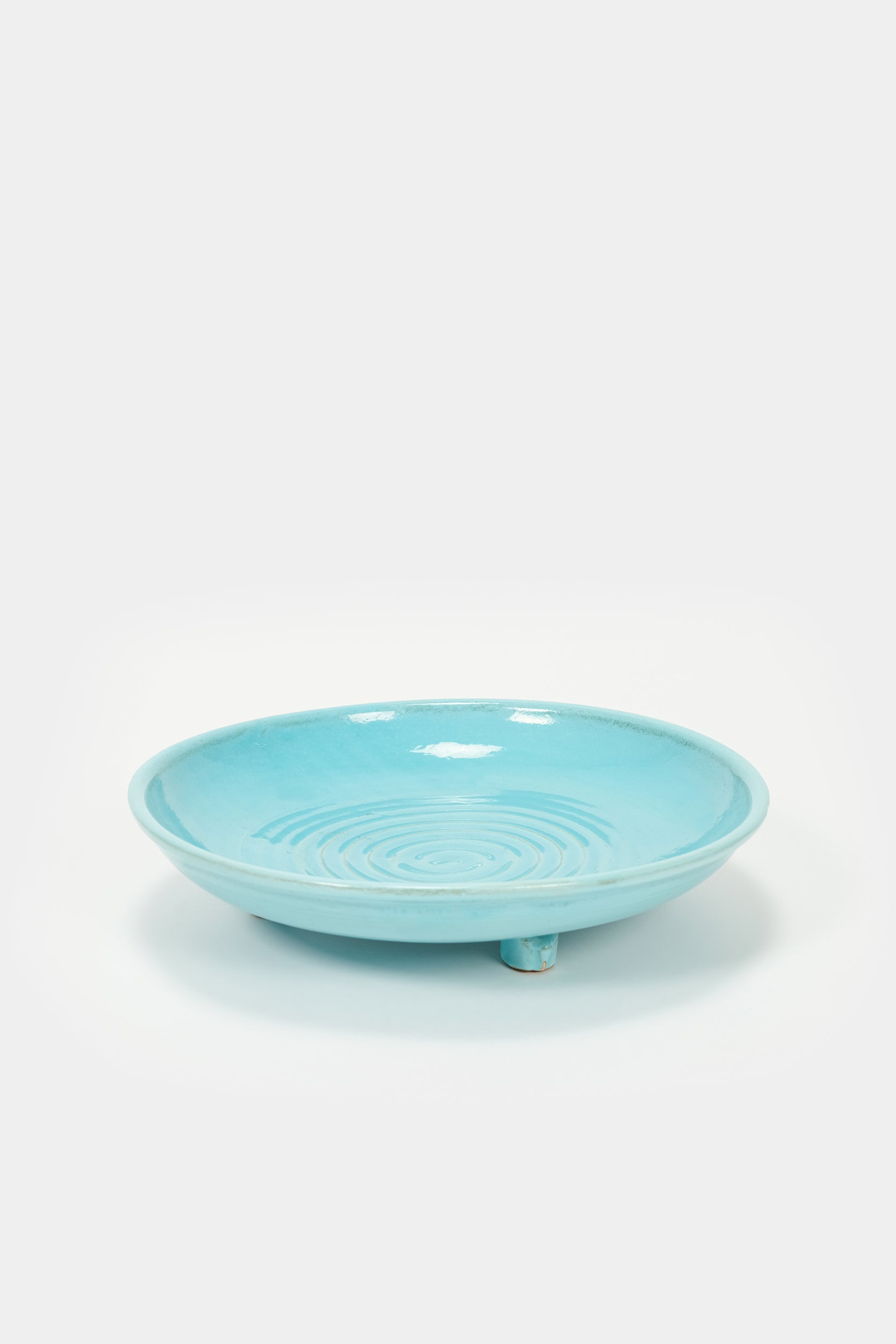 Arnold Zahner, pale blue plate, bowl, 50s