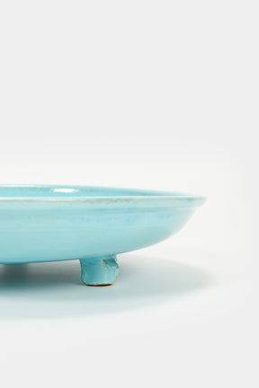 Arnold Zahner, pale blue plate, bowl, 50s