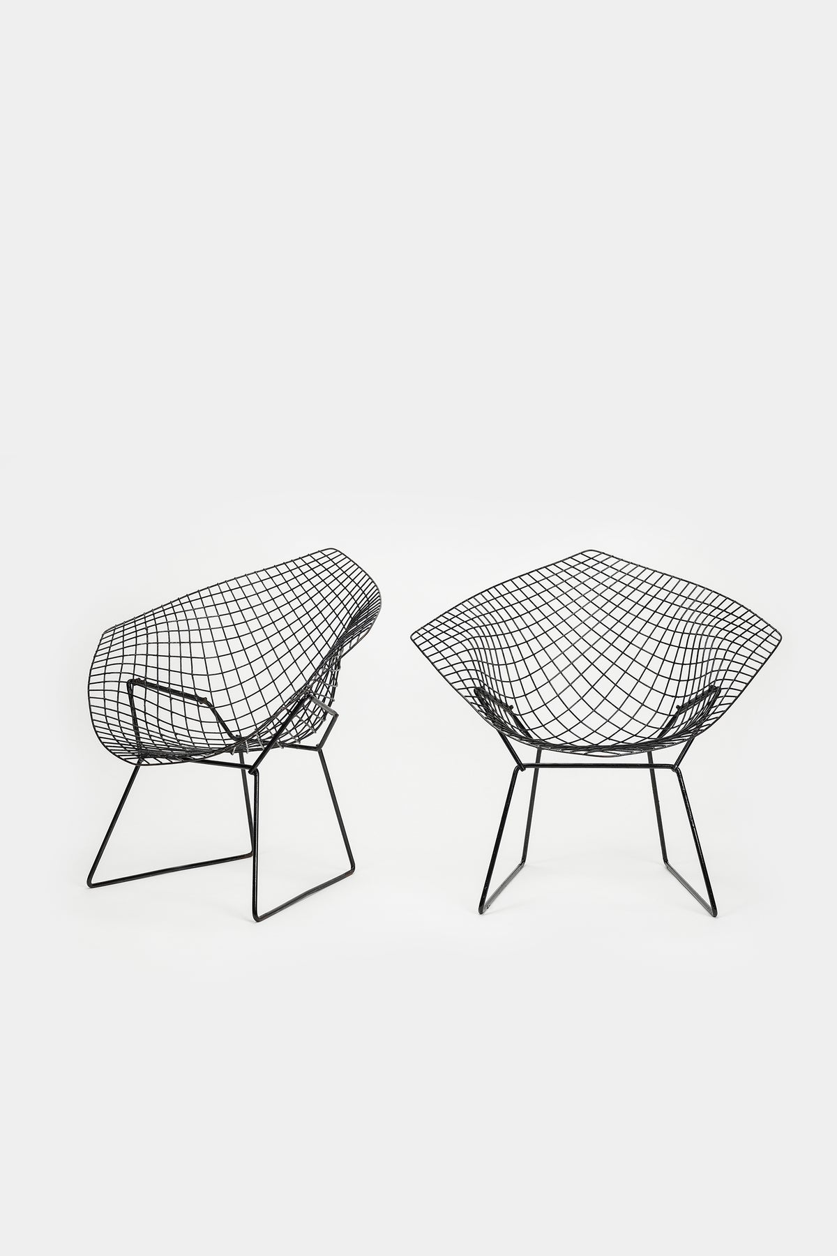 Harry Bertoia, Paar Diamond Chairs, Knoll International, 70er