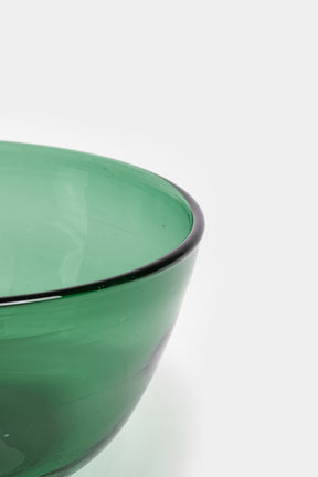 Vetro Verde d'Empoli, glassbowl, 50s