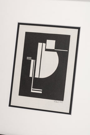 Walter Dexel, Bauhaus Bird Woodcut, 1924