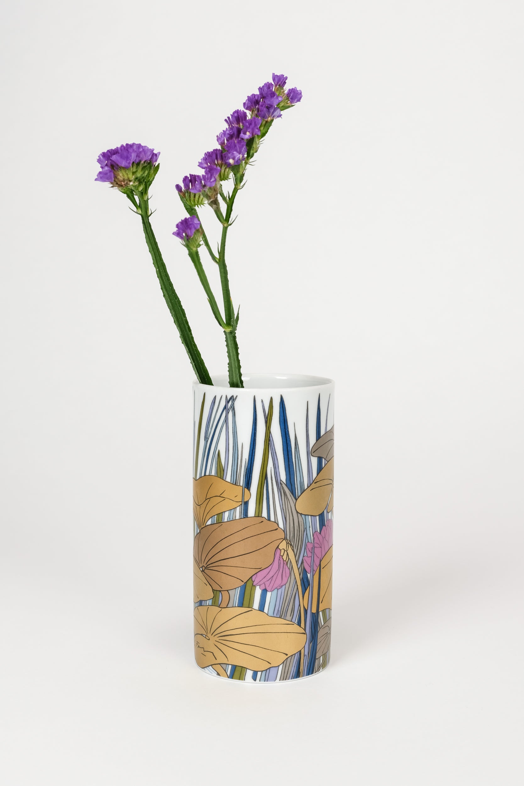 Alain Le Foll Vase Rosenthal Studio Line, Water Lilies, 70s