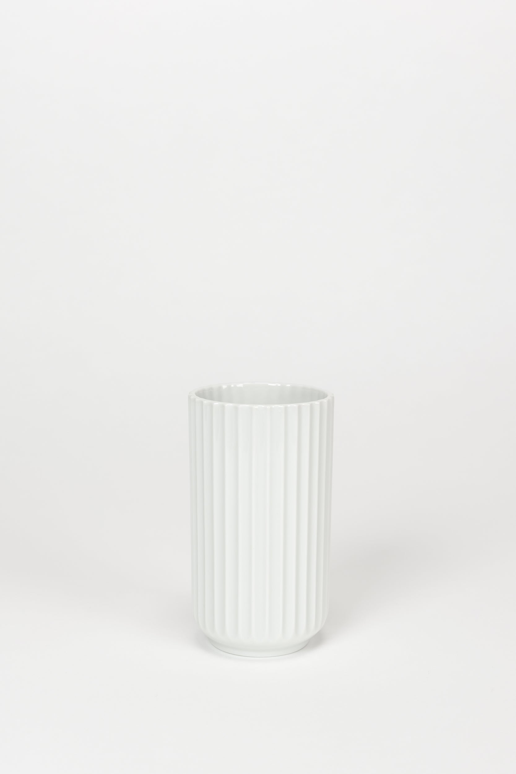 White Lyngby Vase Denmark, 60s