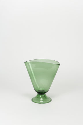 Italian Vetro Verde Empoli Vase, 40s