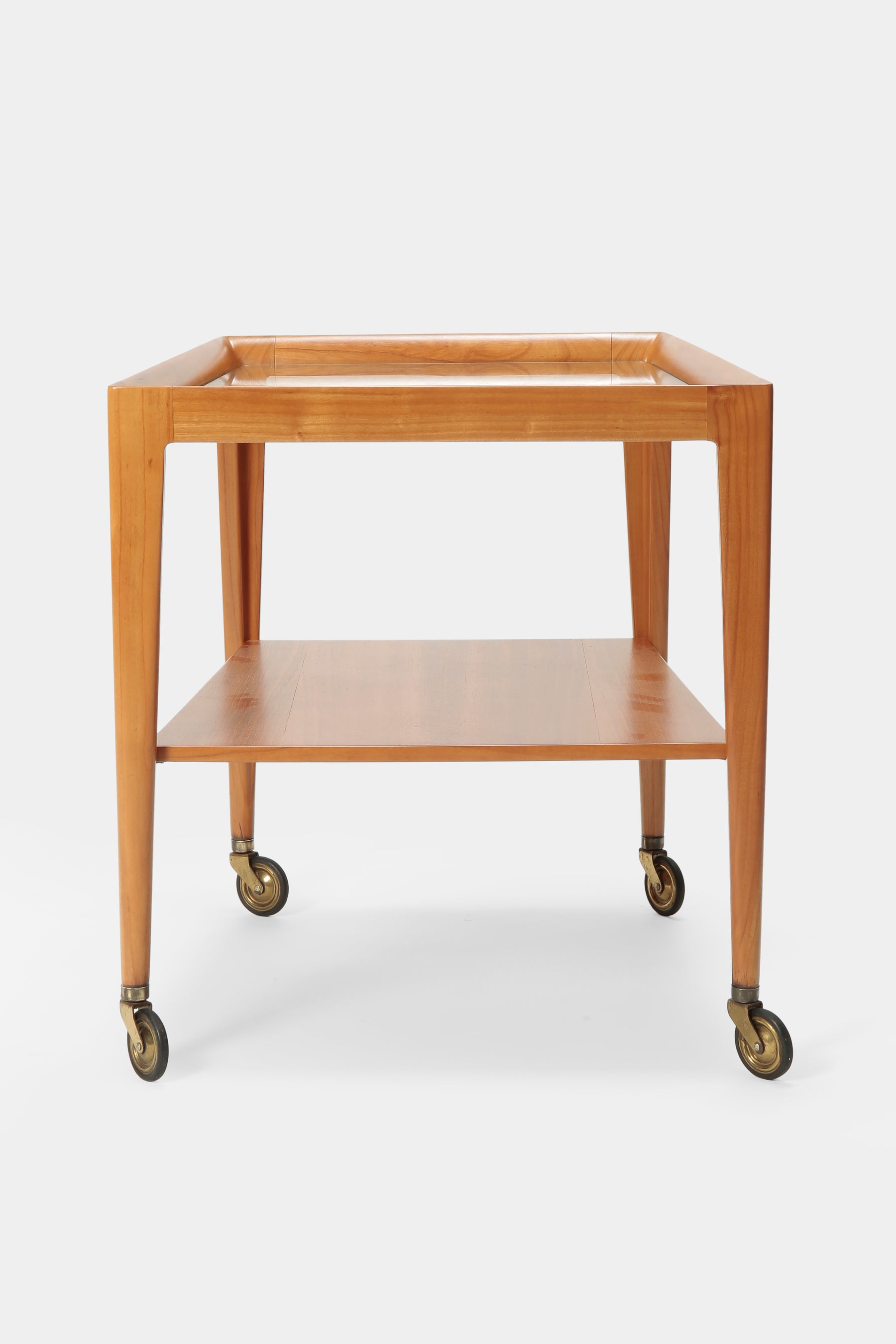 Cherry wood Serving Trolley, Walter Knorr, 1960s