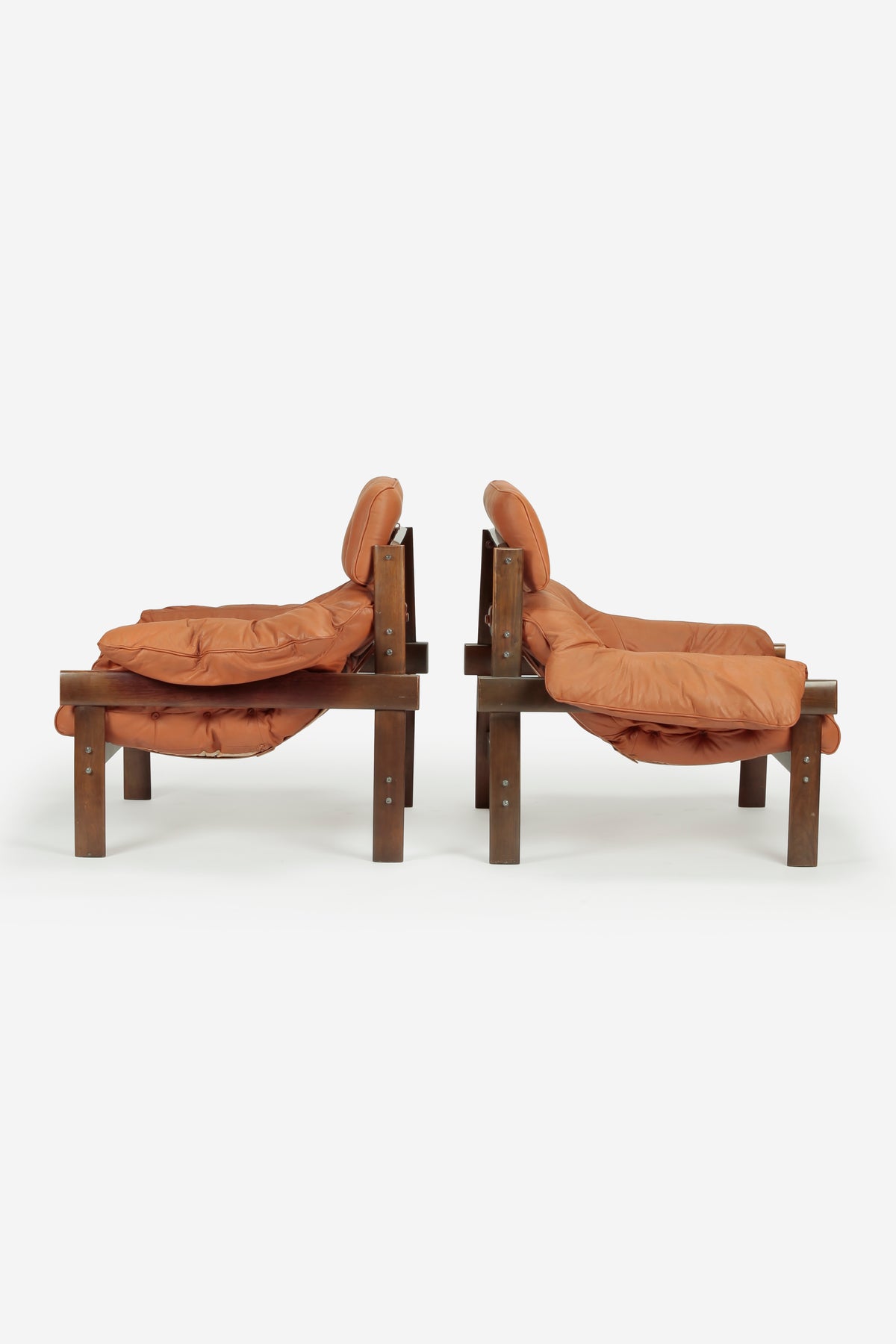 2 Parcival Lafer Lounge Chairs Brasilien 60'er