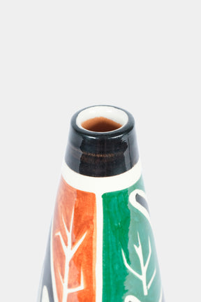 Grosse 50er Vase mit Fisch signiert