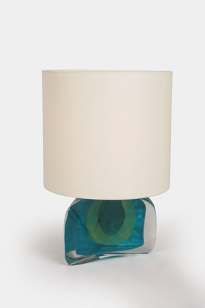 Daum Kristallglas Tischlampe, 70er
