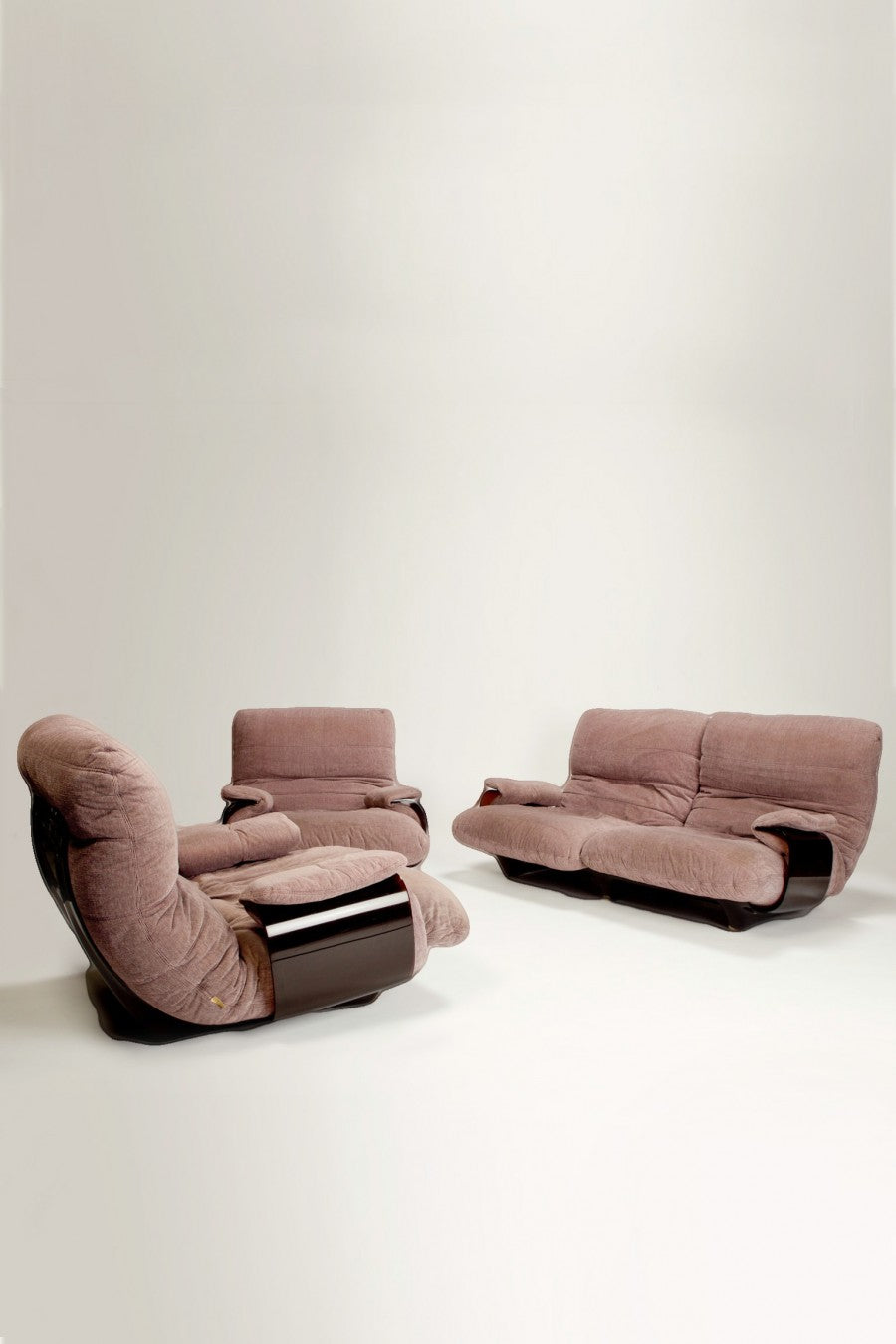 SAFI Set mit zwei Sesseln und einem Sofa von Michel Ducaroy