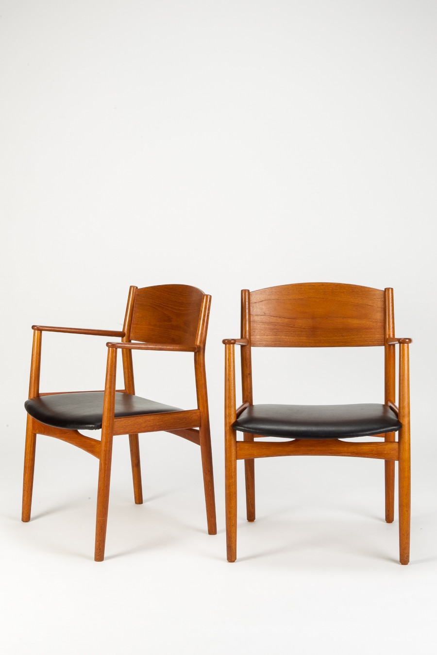 Ein Paar Borge Mogensen Teak Stühle von Borge Mogensen