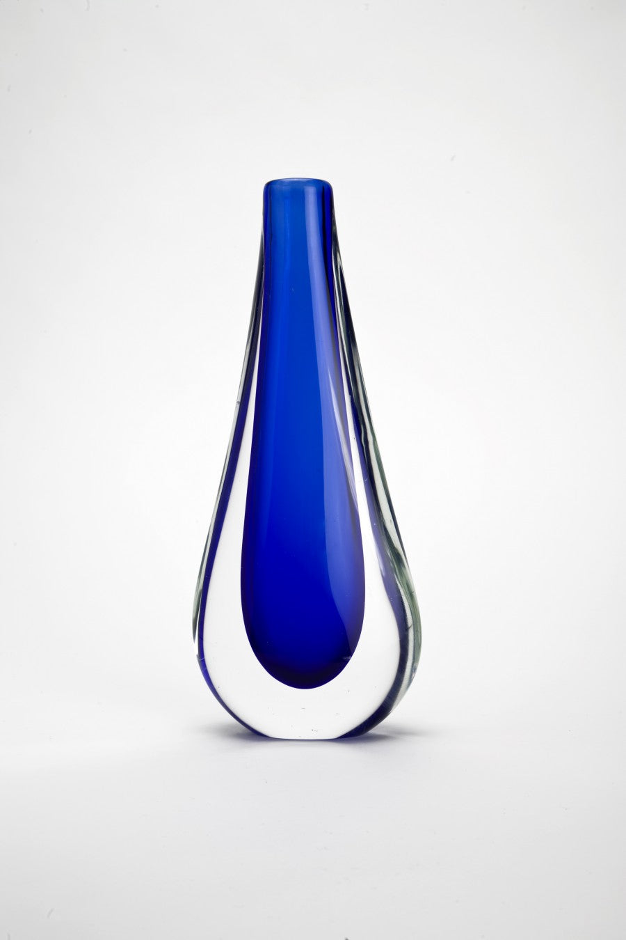 Somerso blauer Vase von Flavio Poli