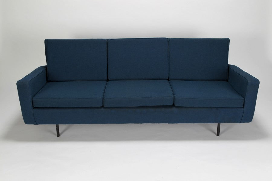 Blaues 50' Knoll Sofa von Florence Knoll