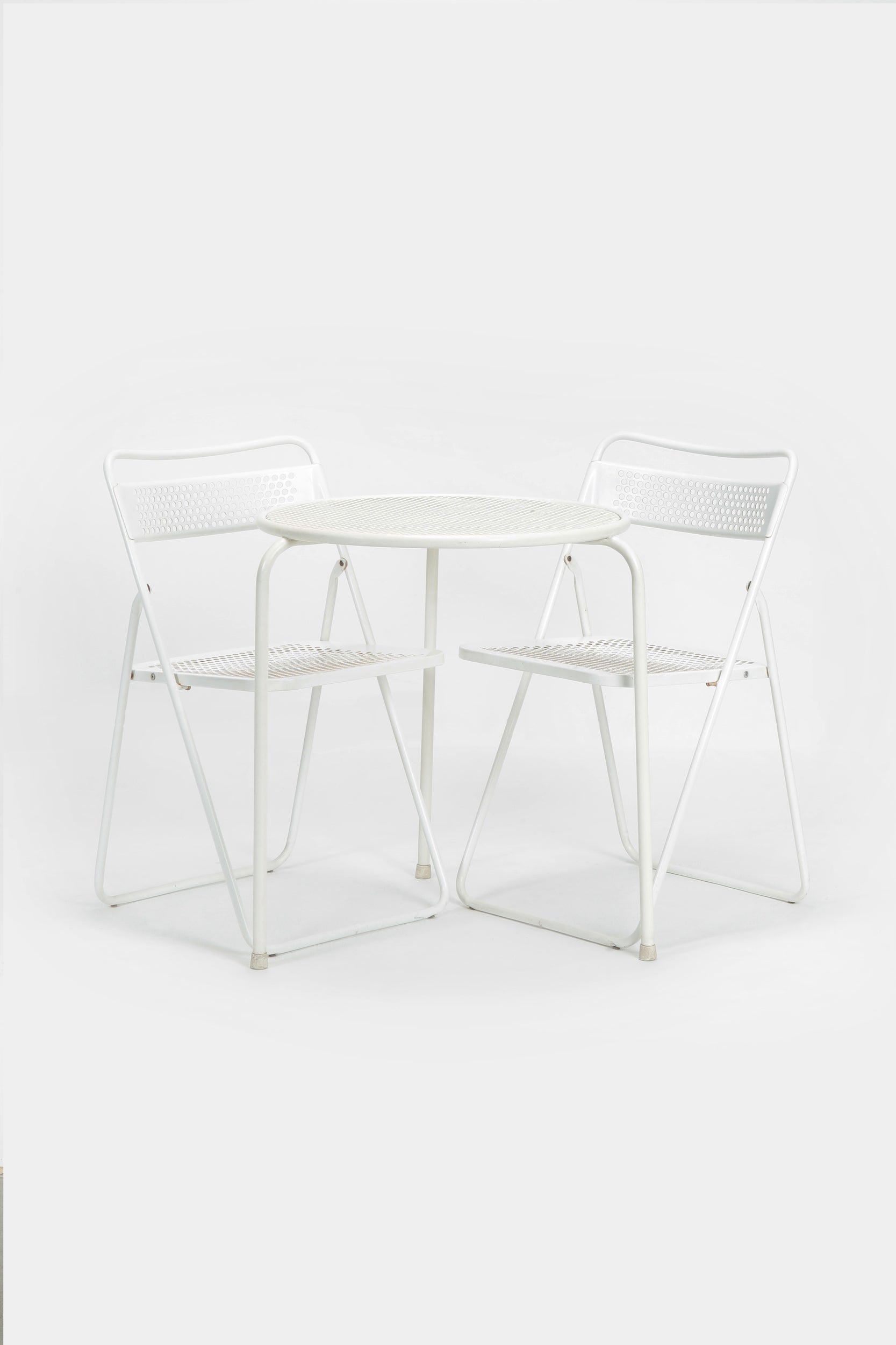 Metall Gartentisch und Stühle Set, 60er