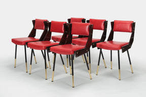 6 Gianfranco Frattini Chairs 50s