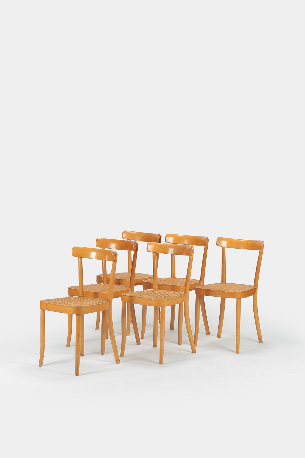 6 Wohnbedarf - model 3 Moser chairs Horgen Glarus 30s