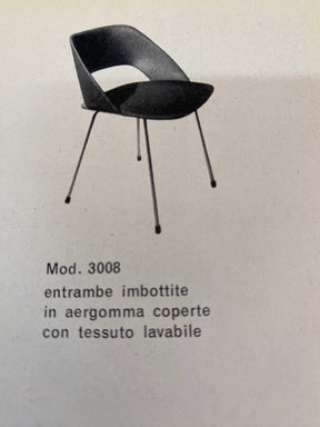 Stuhl, Meroni Milano, Mod. 3008 50er