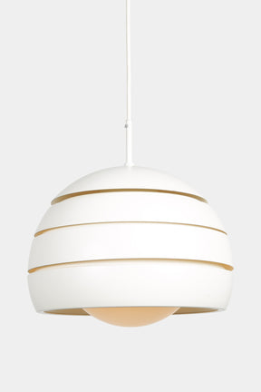 White Spherical Ceiling Lamp Blades Denmark 60's