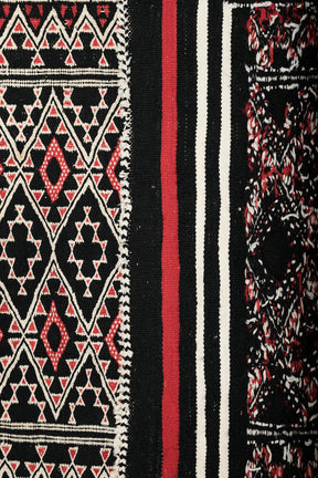 Moroccan woven cotton carpet 70s