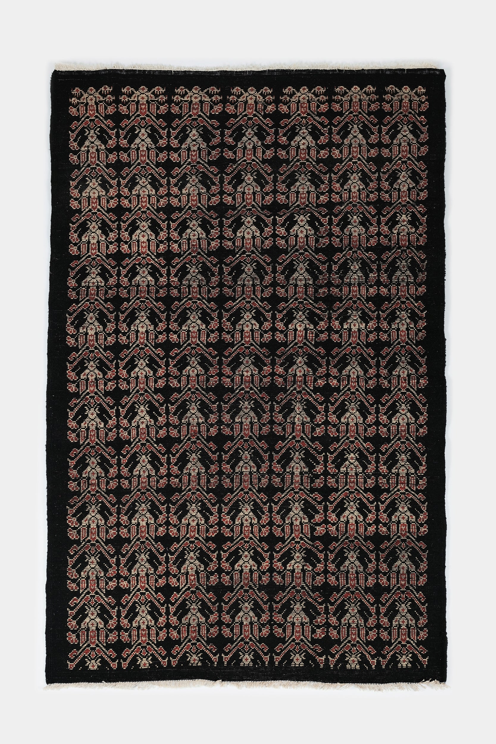 Moroccan rug hand-knotted wool 30's