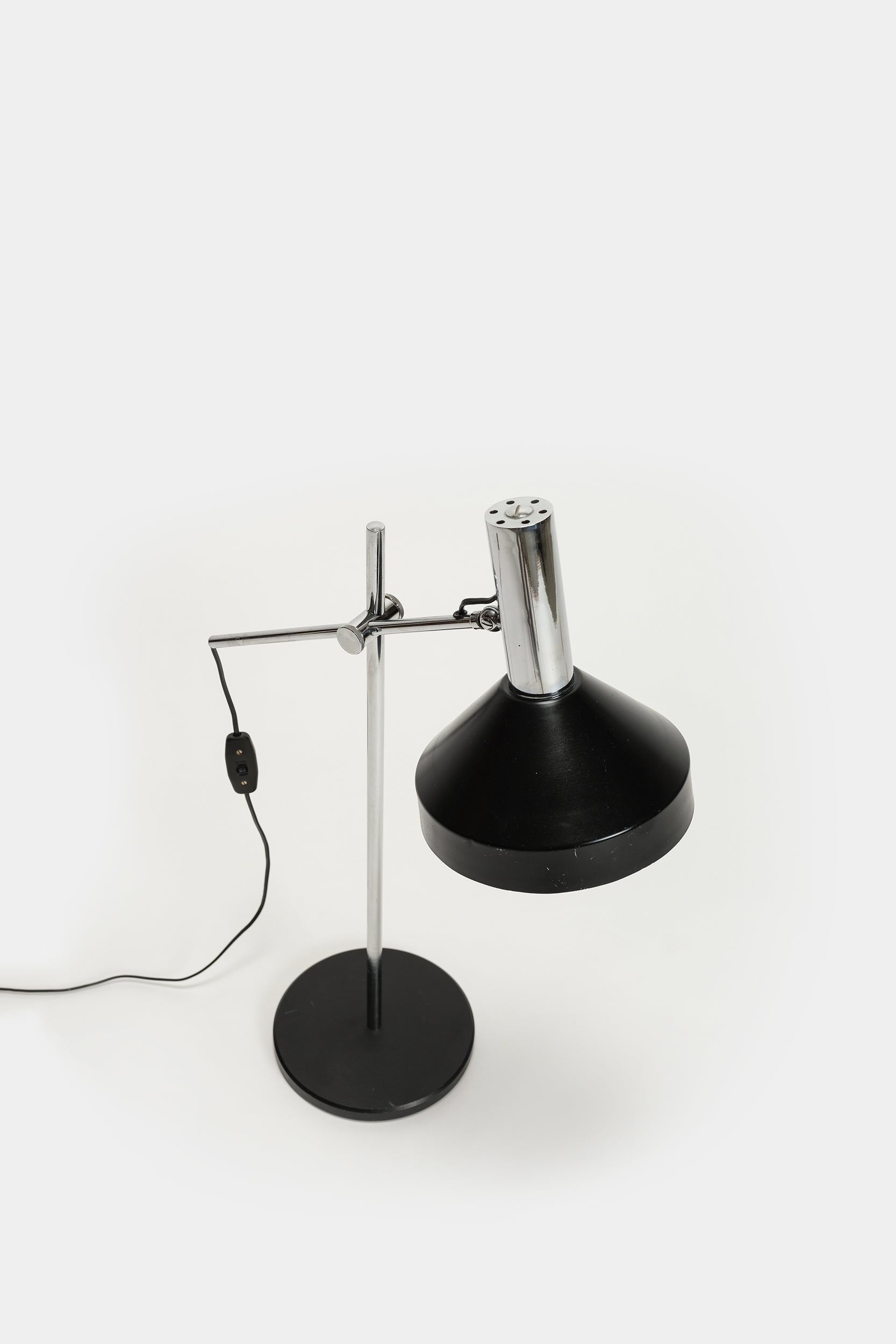 Swiss table lamp, aluminum, Swiss International, 50s