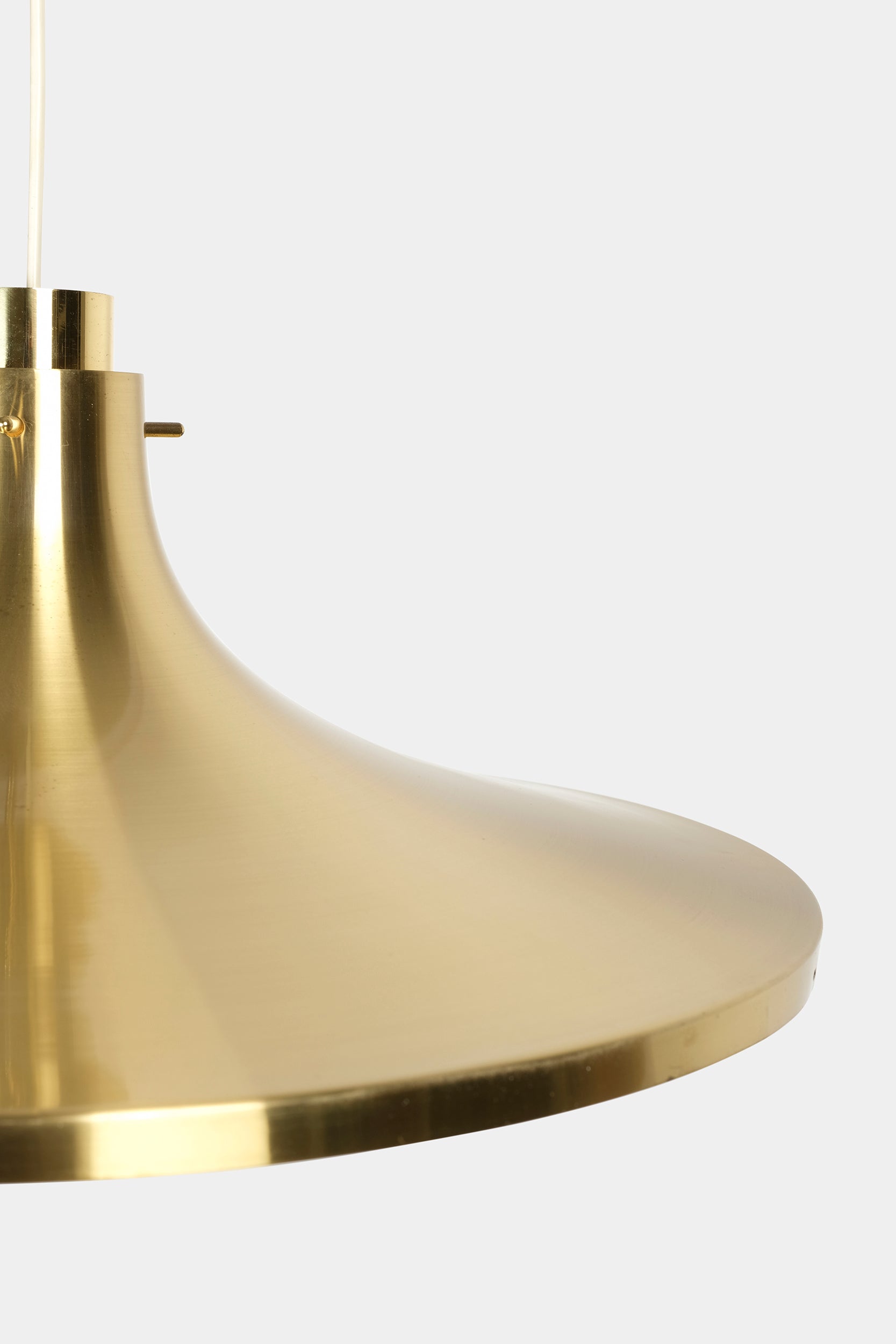 Hans Agne Jakobsson, Brass Ceiling Lamp, Markaryd, Sweden, 60's