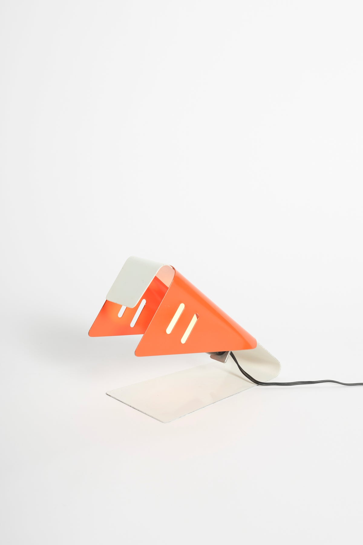 Boris Lacroix Attr. Kleine Tischlampe Metall 50er Jahre