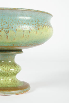 A Freymond ceramic bowl with column base 70s