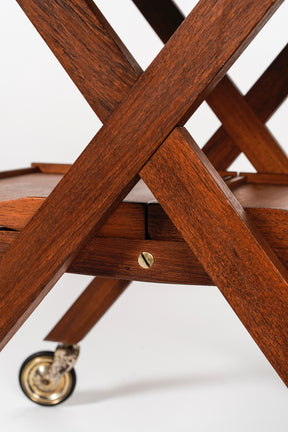 Laurids Lønborg, Servierwagen Teak, Dänemark, 60er