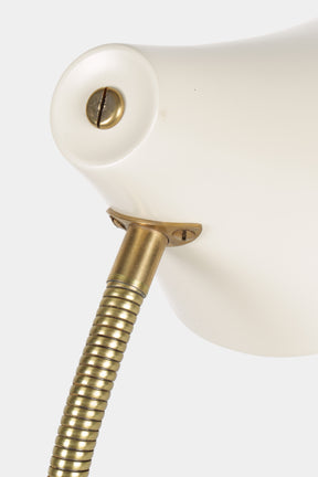 White Swiss Cone Table Lamp Wohnbedarf, 50s