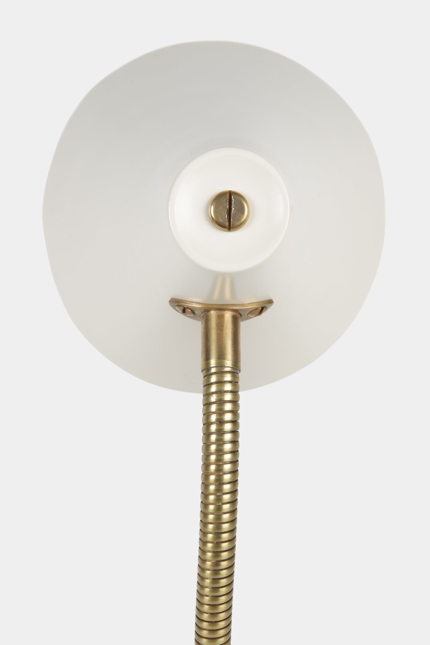 White Swiss Cone Table Lamp Wohnbedarf, 50s