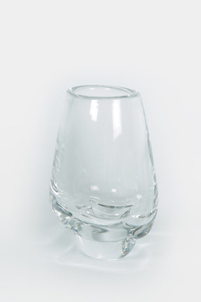 Vicke Lindstrand oval Glass vase 70s